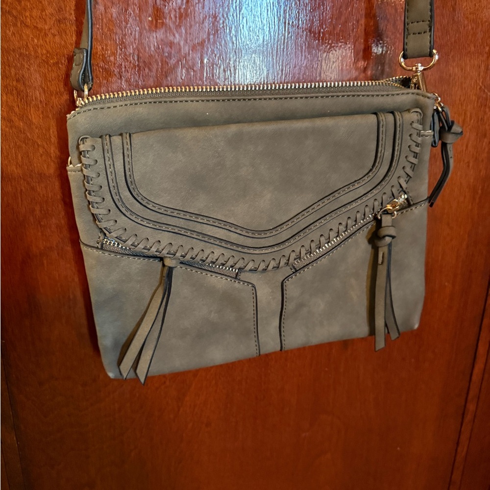Stylish Army Green Crossbody Bag